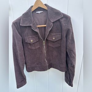 Don’t Ask Why brown corduroy cropped jacket. “One size”